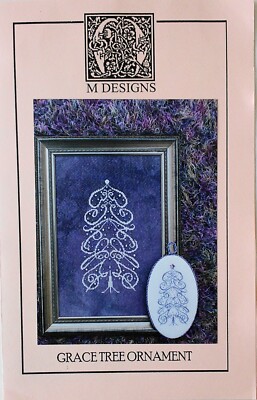 M Designs GRACE TREE ORNAMENT 69X125 Cross Stitch Chart