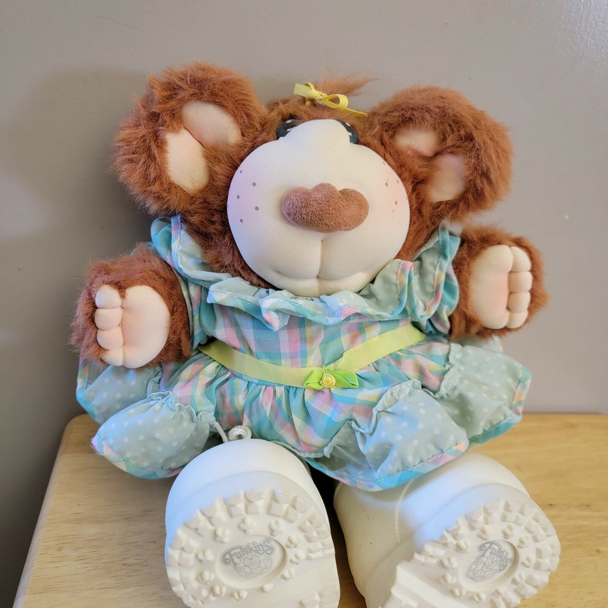 Furskins 15” JUNIE MAE Fur Skins Teddy Bear Xavier Roberts Vintage