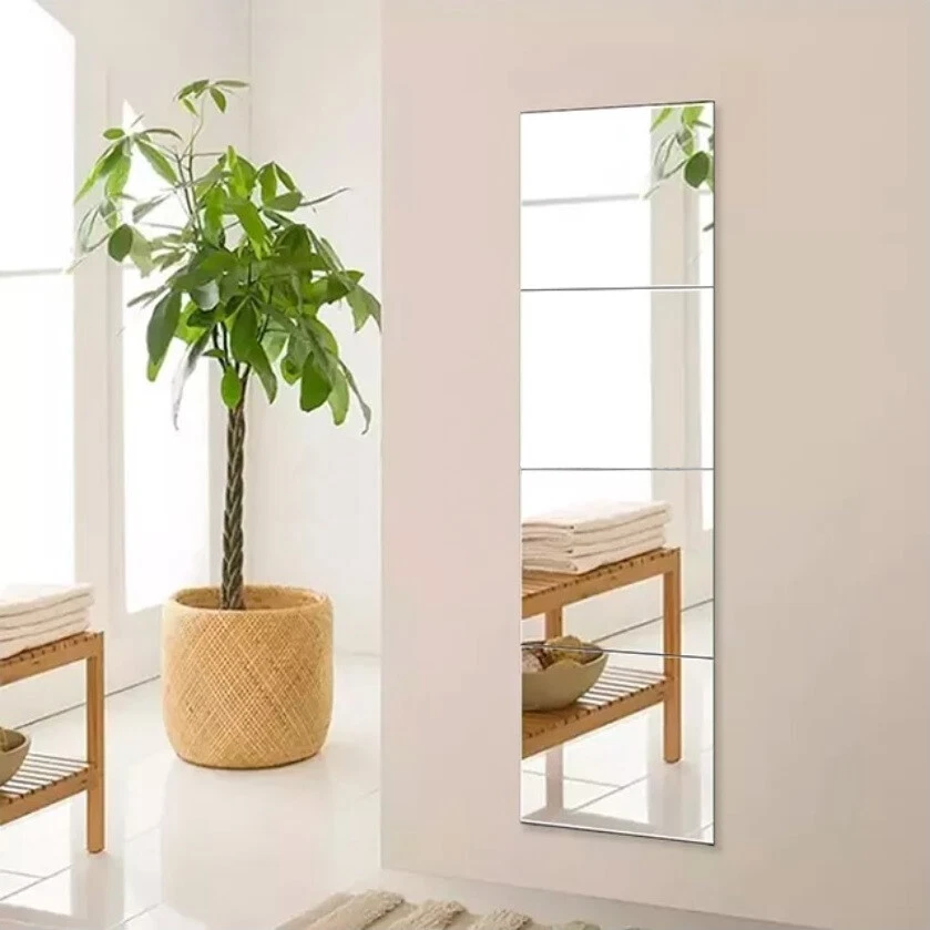 Spiegelfliesen Fliesenspiegel Wandspiegel Dekospiegel Set quadratisch Echtglas - Bild 3 von 4