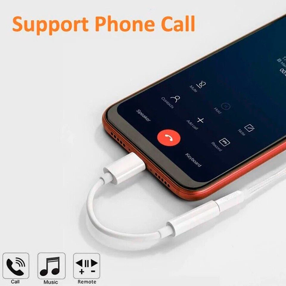 For Apple iPhone 15 Po Max 15 Plus USB C to 3.5mm Aux Headphones Adapter Cable - Image 4 of 4