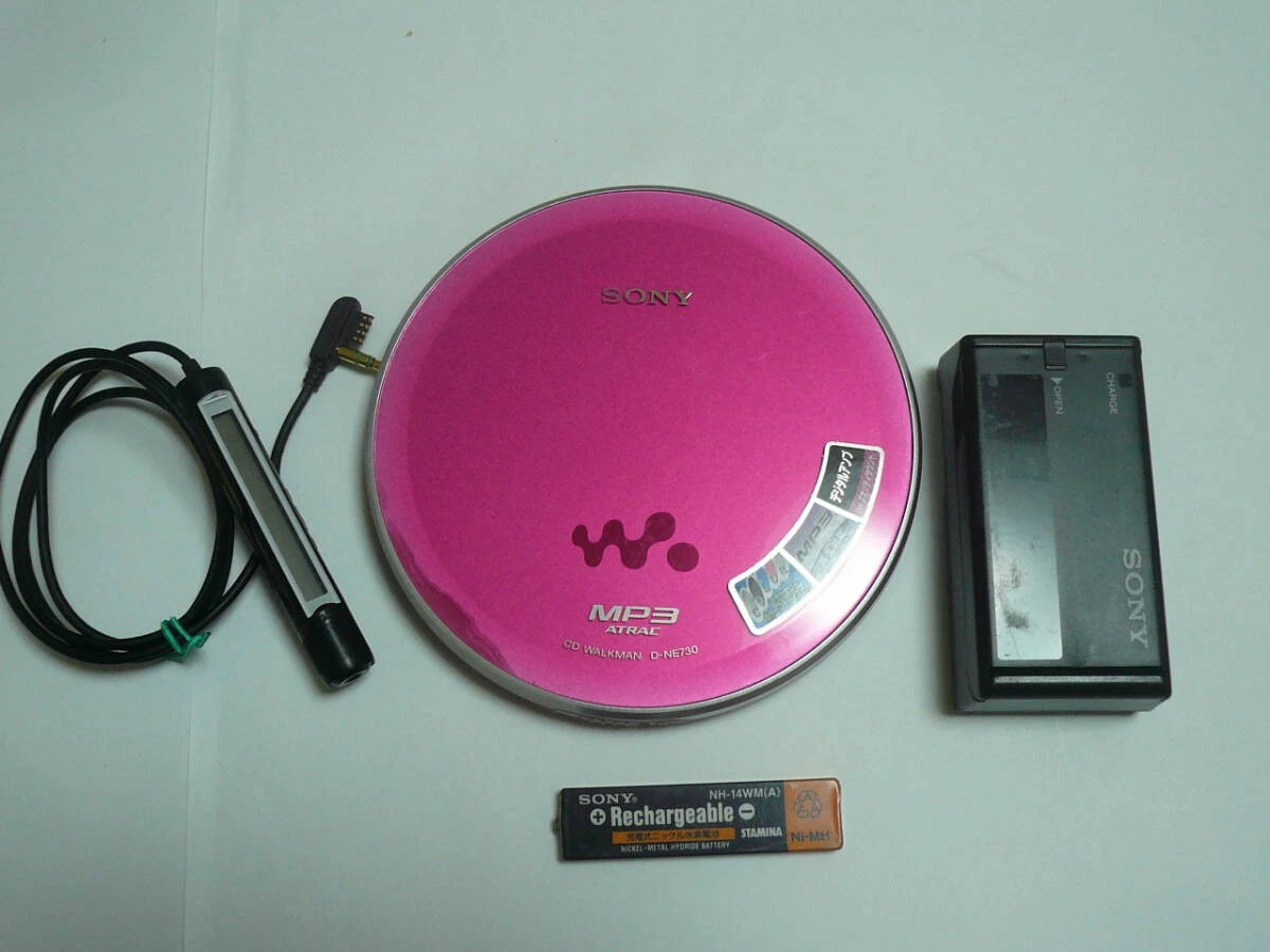 SONY CD Walkman D-NE730 Portable CD Player Pink Test Completed | eBay