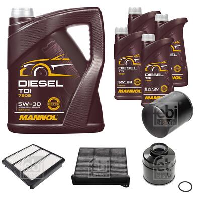 FEBI BILSTEIN Inspektionspaket 9L MANNOL Diesel TDI 5W-30 für Mitsubishi L