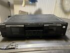 Sony Deck Player Tc-We635 Dual Cassette Tape for Parts Or Repair Only
