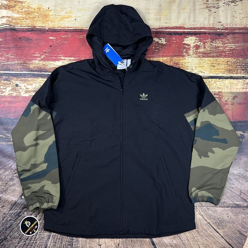 Adidas Men's Originals Camo Windbreaker - Black