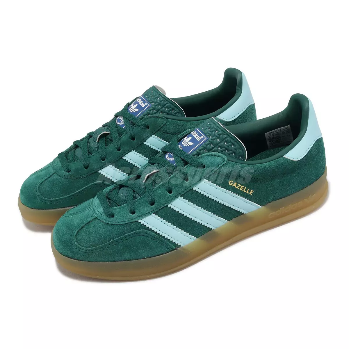 adidas Originals Gazelle Indoor Collegiate Green Hazy Sky Gum Men Unisex  IG