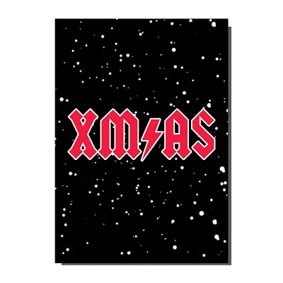 XM/AS Rock AC/DC Inspired Christmas Card | eBay UK