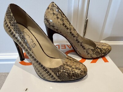 Michael kors Gold Snakeskin Print Court Shoes UK US UK