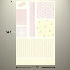 Mrs Grossman's Sticker - FABRIC SWATCHES STICKERS - PINK CALIC0 - up to 20% OFF!