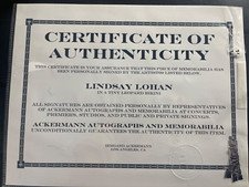 Lindsay Lohan Autograph for sale | eBay