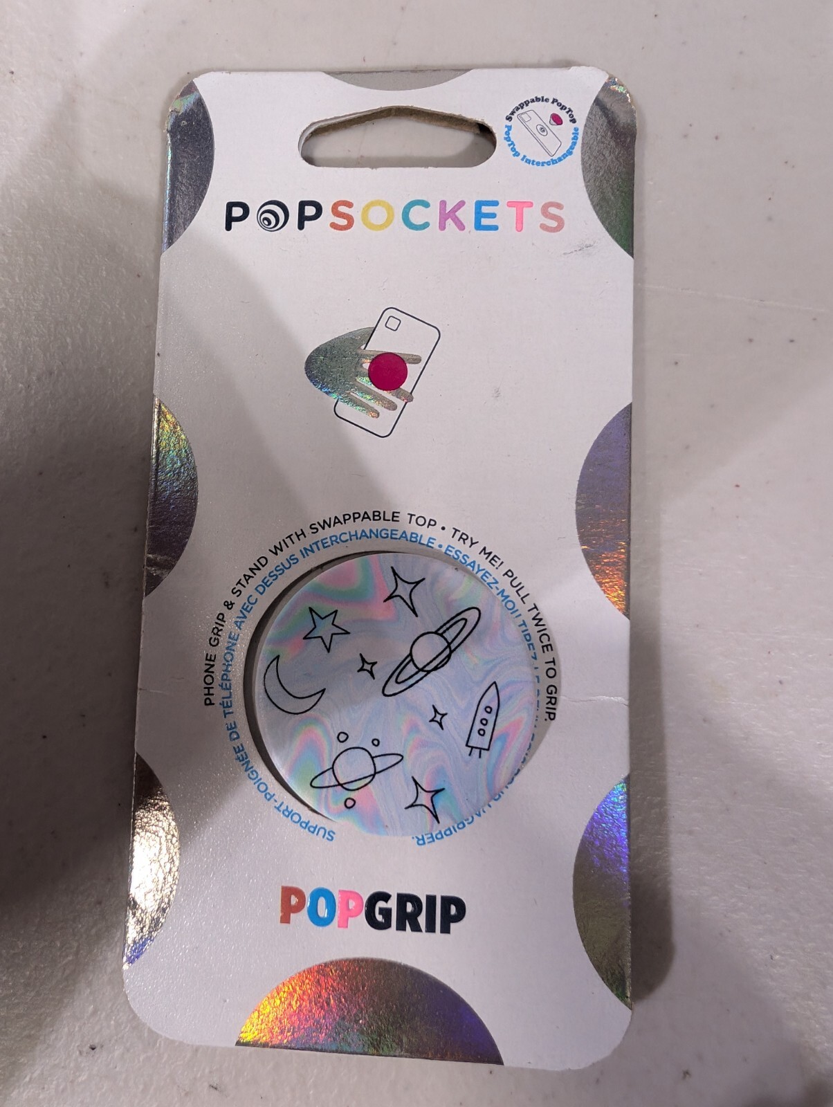 PopSocket SPACE DOODLE PopGrip Collapsible Stand Universal Phone/Tablet Holder-image