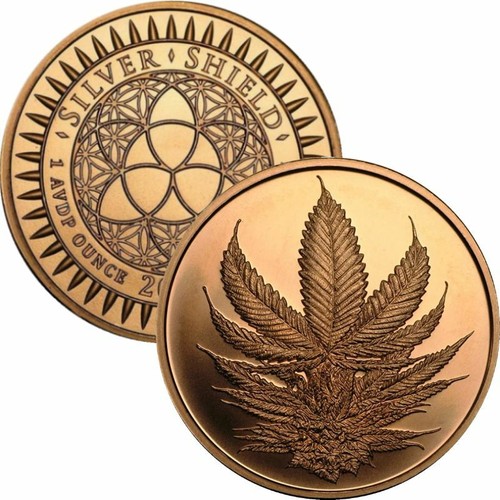 Cannabis Thema 1 Unze .999 reines Kupfer Stempelglanz Medaille(n) ~ verschiedene Designs - Bild 9 von 13