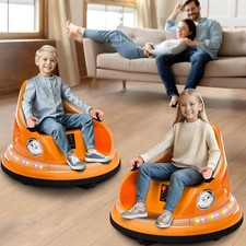 12V Kids Ride on Bumper Toddler Electric Car 360  Spin w/ Remote  LED Lights US