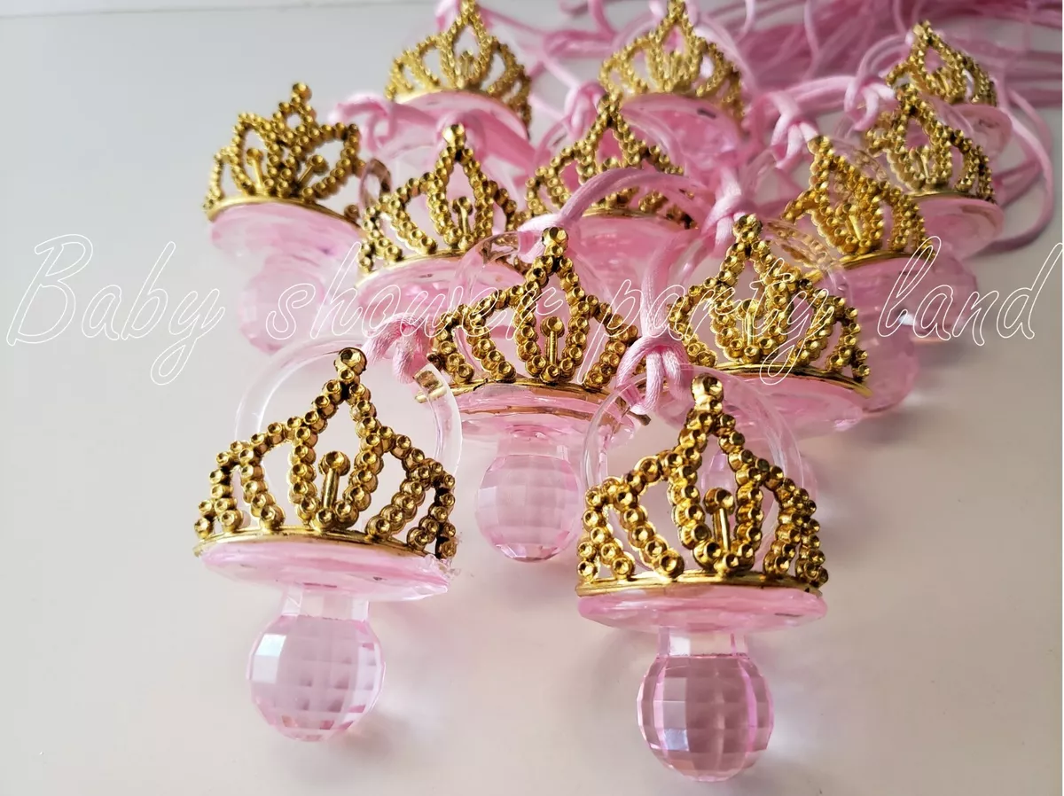 Princess Pacifier Necklace Baby Shower Favors Prizes Game It's a Girl  Decoration