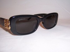 NEW BALENCIAGA SUNGLASSES BB 0310SK 001 BLACK/GRAY 53MM AUTHENTIC 0310
