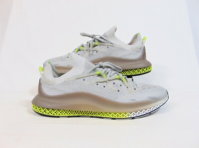 Adidas 4D Fusio Primeknit Grey & Neon Athletic Running Shoes  display picture 1