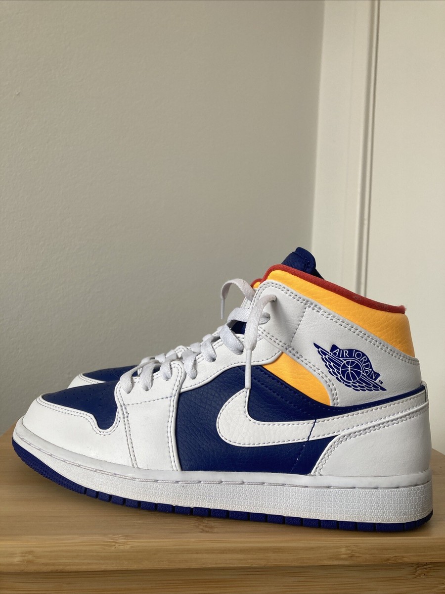 Size Jordan Mid Royal Blue Laser Orange UK