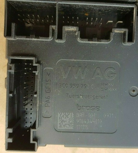 VW PASSAT B7 RHD FRONT LEFT DOOR WINDOW REGULATOR MOTOR ECU MODULE 3AA959702A - Picture 2 of 4