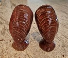 Vintage Ceramic Salt nad Pepper Shakers - A Pair of Mussels — photo 1