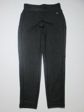 Gap Womens Size M Track Pants Dark Gray Waistband Stretch Logo Athleticwear