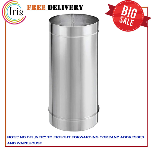 DuraVent DuraBlack 6DBK48SS 48 x 6 Inch Stainless Steel Single Wall