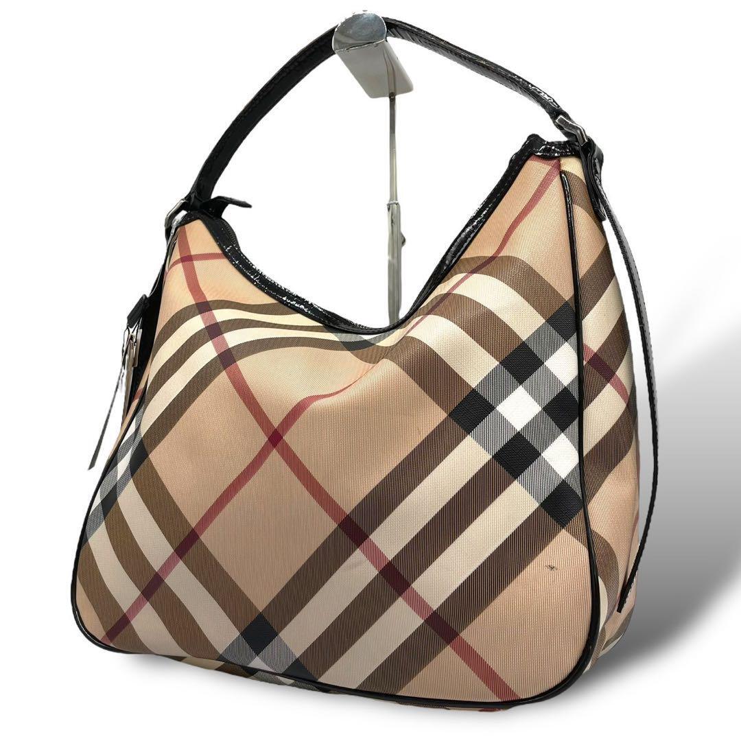Burberry One Shoulder Bag Pvc Leather Mega Check