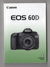 Canon EOS 60D Digital Camera Genuine Instruction Manual / User Guide In English