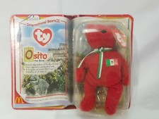 1999 TY Teenie BEANIE BABIES OSITO The BEAR International Bears II McDonalds 099