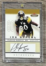 2003 Fleer Mystique #IAG-PB Plaxico Burress Ink Appeal Gold AUTO #/80