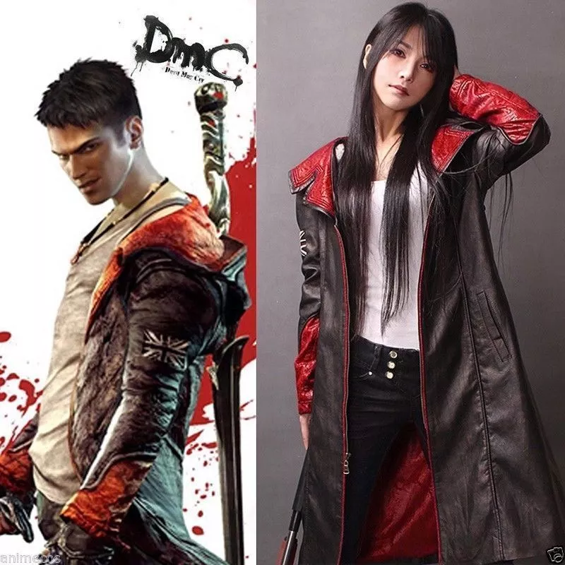  Devil May Cry Dante Cosplay Costume DMC 5 Deluxe Leather Full  Set : Clothing, Shoes & Jewelry