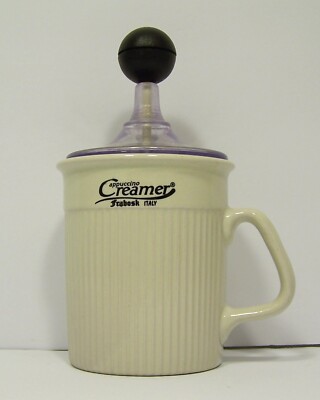Cappuccino Creamer by FRABOSK Italy Frothing Ceramic Mug Coffee Milk 7.25'' Tall