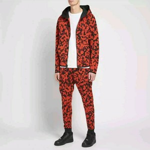 nike red camo tracksuit