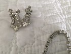 Vintage Crystal  Glass Rhinestone Princess Necklace Earrings Bracelet Set — photo 4