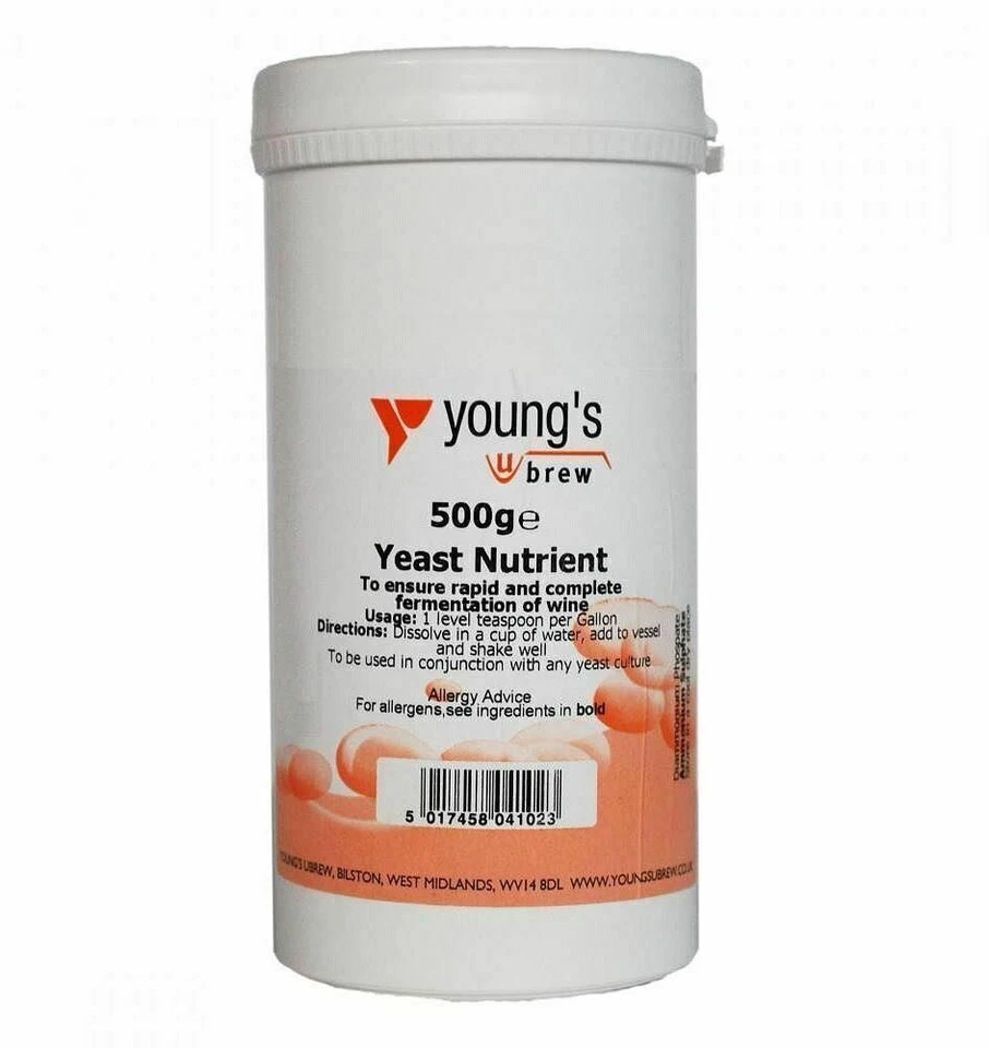 YOUNG'S Youngs Yeast Nutrient 500 g Tub Wine Making Home Brew