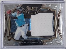 2021 Select Monte Harrison RC Player Worn Patch Rookie Card #HRJS-MH Brewers