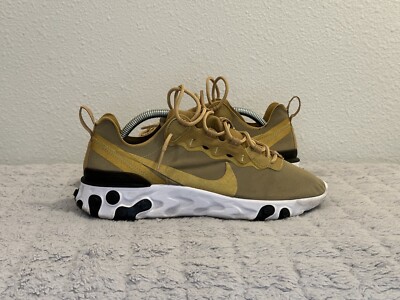 Nike React Element 55 Metallic Gold 9 42.5