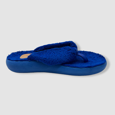 $245 Ancient Greek Sandals Women's Blue Charisma Terry Thong Sandal Shoes 36