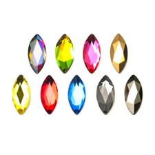 4x5mm Mix Color Strass Concise Pentagon Nail Crystals Stones Flatback Rhinestone