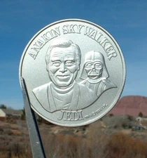 Anakin Skywalker/Vader Custom 1985 POTF Coin Power of the Force Star Wars