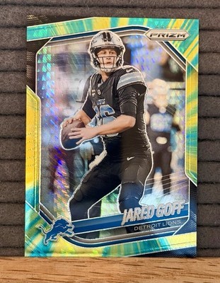 Panini 2025 Prizm Jared Goff #10 Hyper Prizm /200 - Detroit Lions