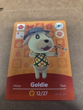 amiibo card featuring the character Goldie from the Animal...