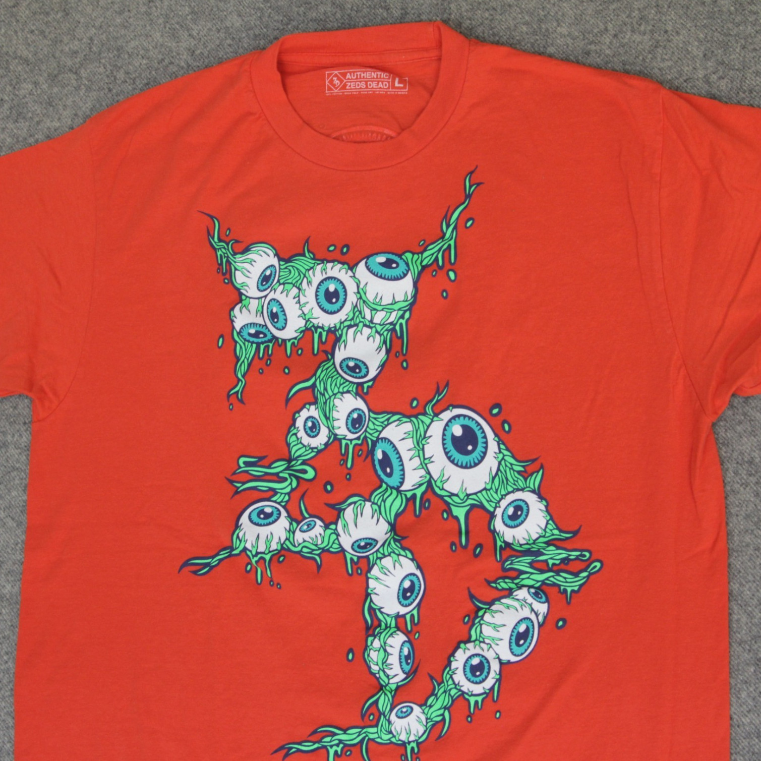 T Shirt L DJ Festival Concert DC Hooks Band Eye Tee