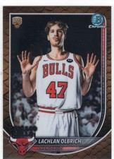 2025-26 Bowman Chrome Basketball Lachlan Olbrich RC Reptilian Refractor #BCV-51