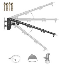 Ring Light Wall Mount Boom Arm, 39.37 in/100 cm, Triangle Boom Arm Support 180 