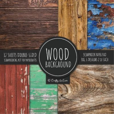 Wood Background Scrapbook Paper Pad 8x8 Scrapbooking Kit for Paper (Taschenbuch)