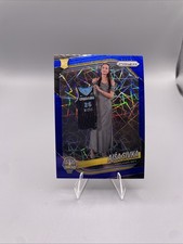 2025 Panini Prizm WNBA #85 Ajsa Sivka Blue Velocity Prizms