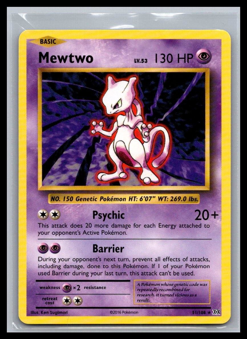 Mewtwo Rare XY - Evolutions 51/108 NM