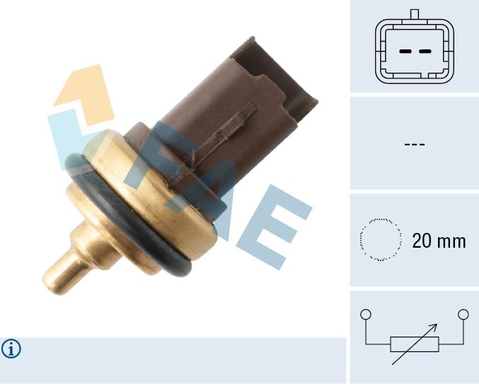 FAE Sensor, Kühlmitteltemperatur 33708 für Citroën MINI STANDARD AUTOMOBILE - Bild 5