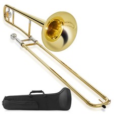 Bb Tenor Slide Trombone with Case - Gold Lacquer Finish