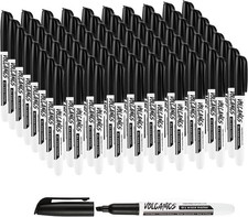 Black Chisel Tip Whiteboard Markers 80 Pack, Dry Erase Markers Bulk for White