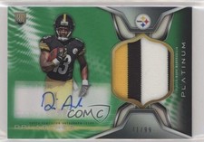 2014 Topps Platinum Rookie Refractor Green 71/99 Dri Archer Patch Auto 0s3